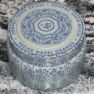 NEW Capri Blue 9 Oz Candle Peeled Navel Orange Frangrance Travel Tin Made in USA